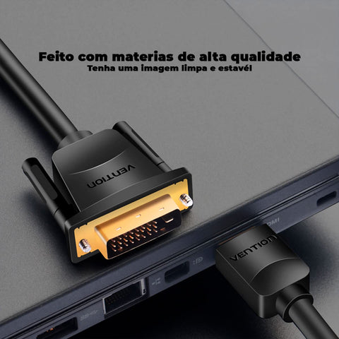 Cable Conversor Vention ABFBF/ DVI Macho - HDMI Macho/ 1m/ Negro