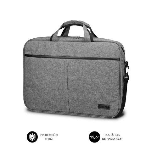 Maletín Subblim Elite Laptop Bag para Portátiles hasta 15.6'/ Cinta para Trolley/ Gris