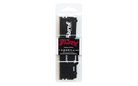 Memoria RAM Kingston FURY Beast RGB 32GB/ DDR5/ 6000MHz/ 1.35V/ CL40/ DIMM