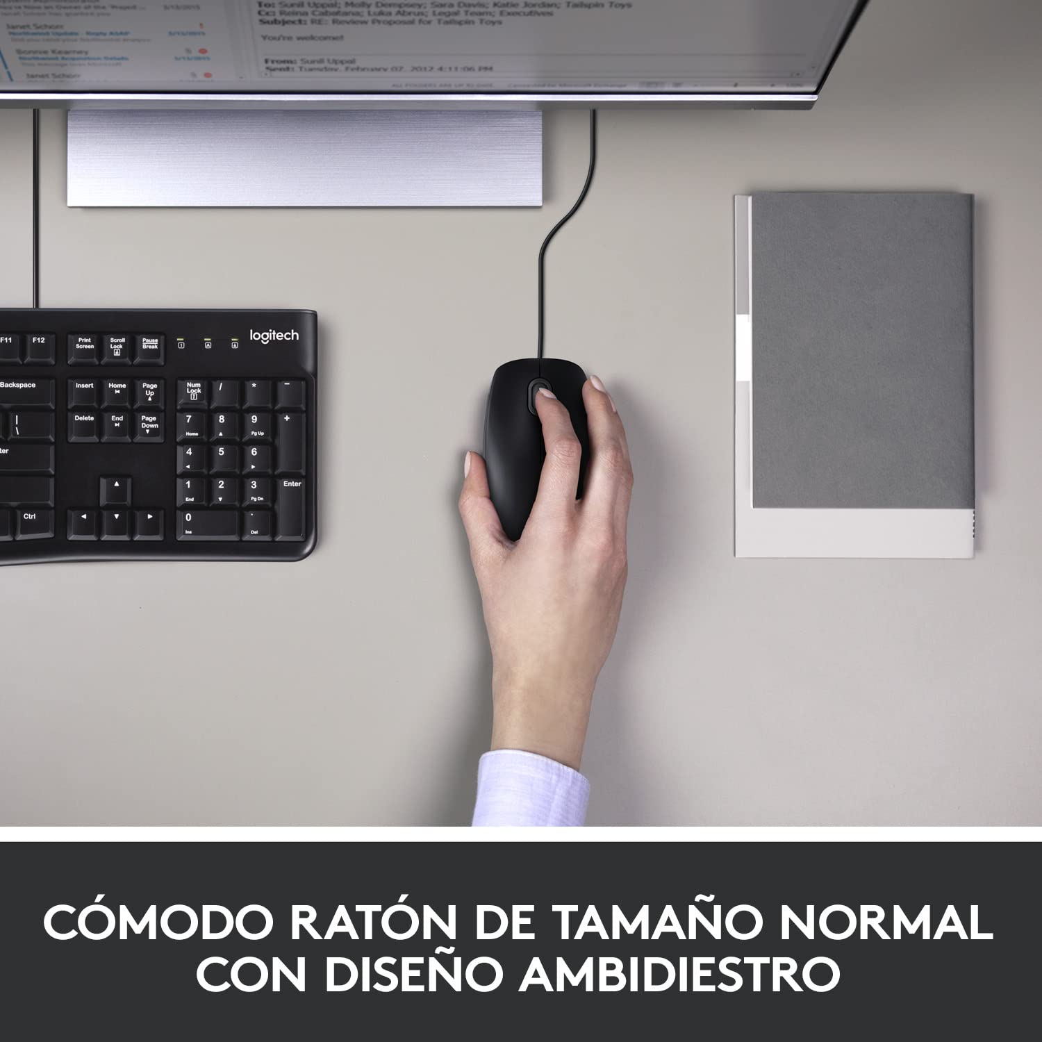 Teclado y Ratón Logitech Desktop MK120