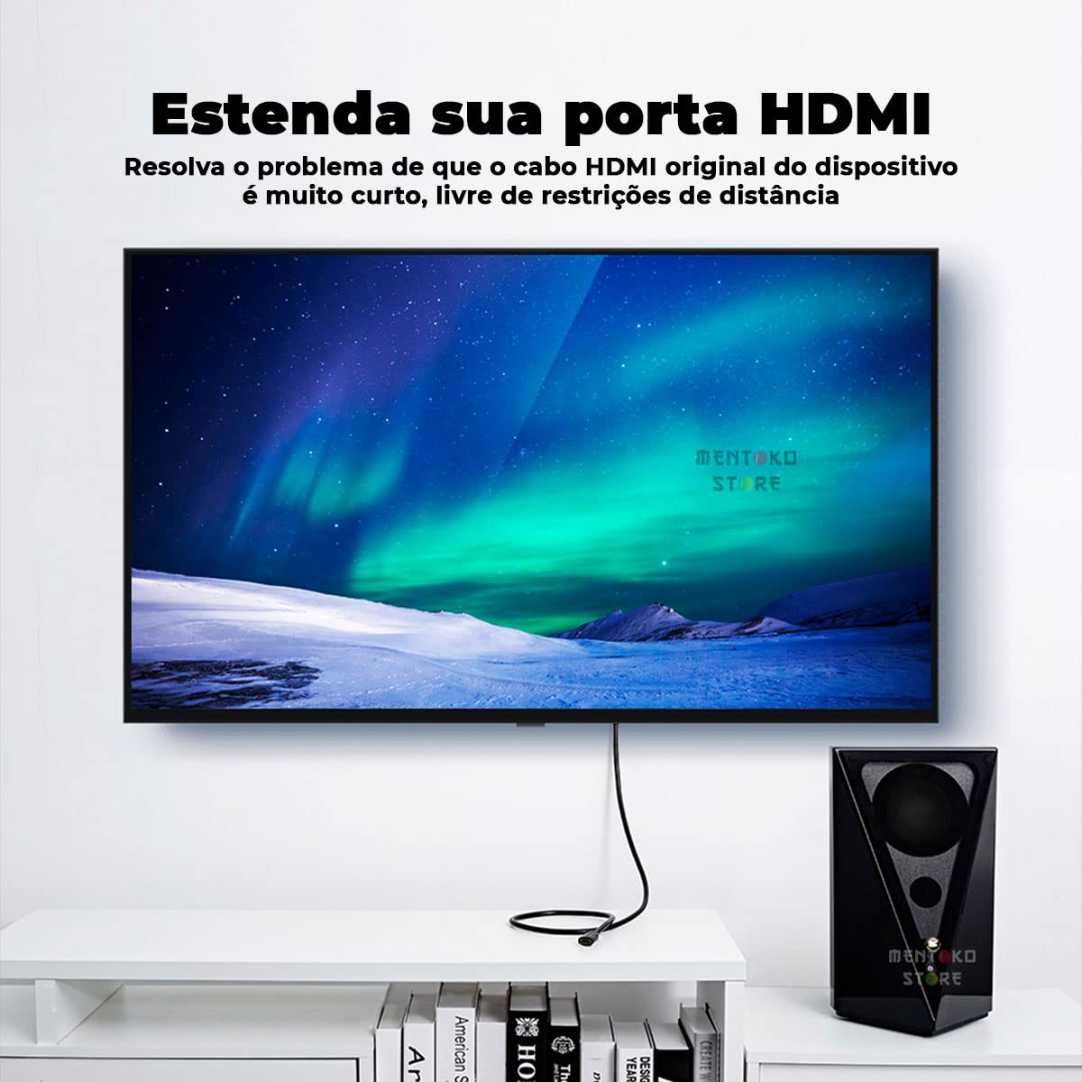 Cable Alargador HDMI Vention VAA-B06-B500/ HDMI Macho - HDMI Hembra/ 5m/ Negro