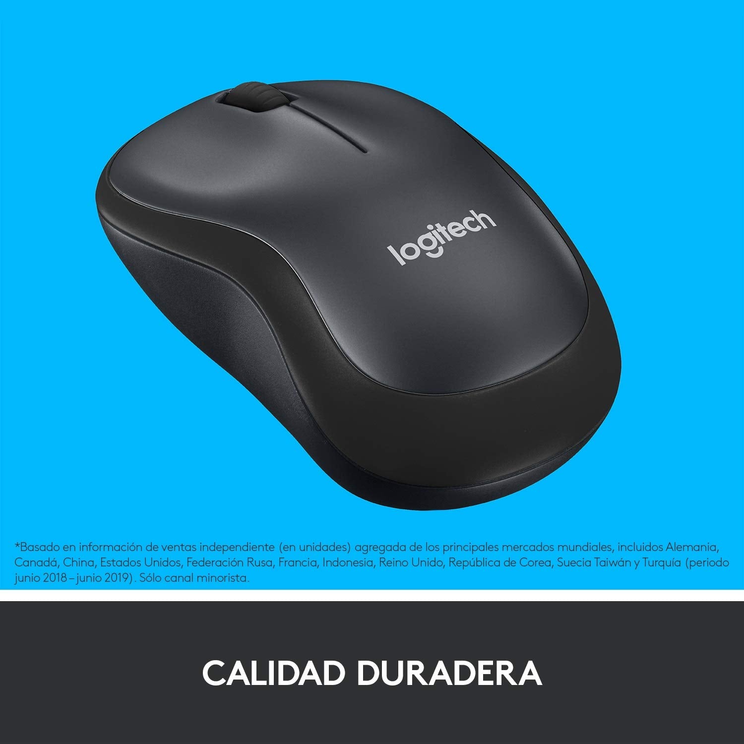 Ratón Inalámbrico Logitech Silent M220/ Hasta 1000 DPI/ Gris Marengo