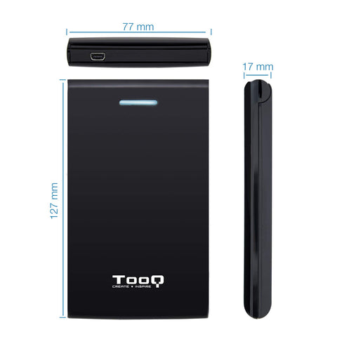 Caja Externa para Disco Duro de 2.5' TooQ TQE-2526B/ USB 3.1