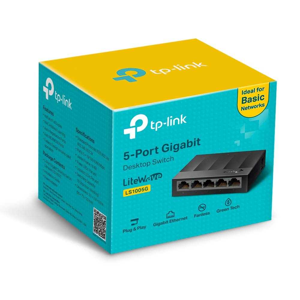 Switch TP-Link LS1005G 5 Puertos/ RJ-45 10/100/1000