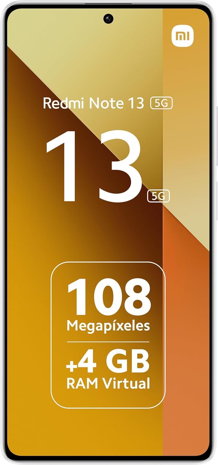 Smartphone Xiaomi Redmi Note 13 8GB/ 256GB/ 6.67'/ 5G/ Blanco