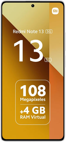 Smartphone Xiaomi Redmi Note 13 8GB/ 256GB/ 6.67'/ 5G/ Blanco