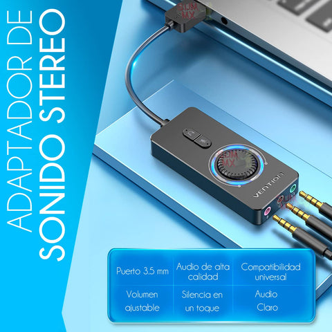 Hub USB Tipo-C Vention TNAHB/ 4xUSB/ 1xMicroUSB PD