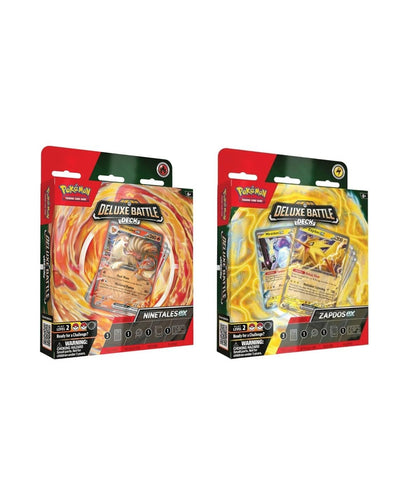 BANDAI Juego de Cartas Pokémon TCG: Baraja de Combate Deluxe Ninetales Varios Modelos (Español), Atrévete a Dominar el Juego de Cartas Pokémon: Duelos Electrizantes, PC50466 Multicolor