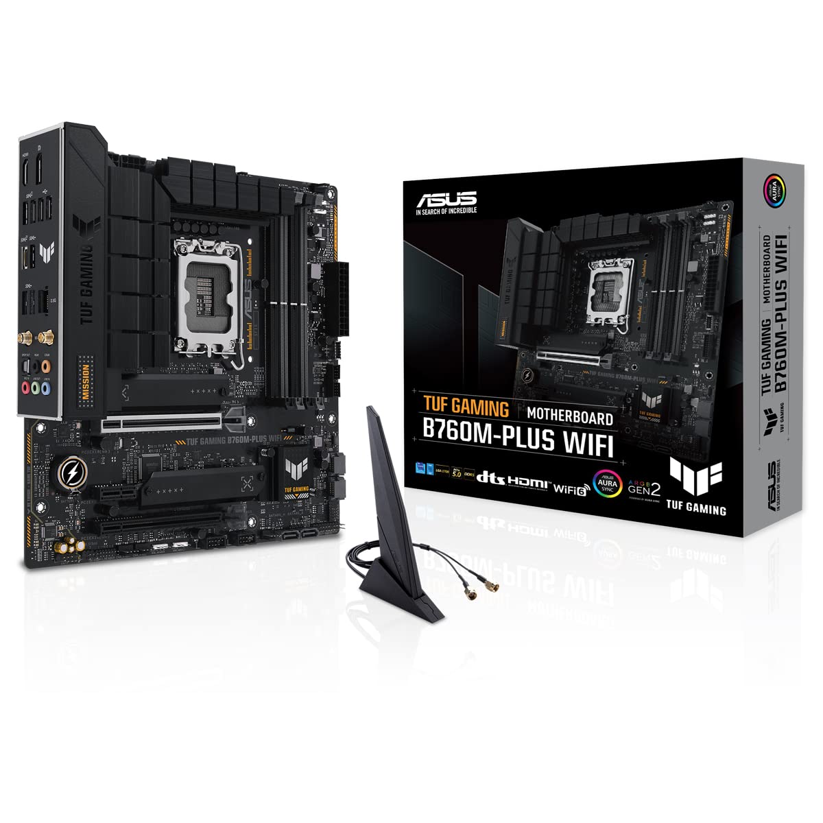 Placa Base Asus TUF GAMING B760M-PLUS WIFI/ Socket 1700/ Micro ATX