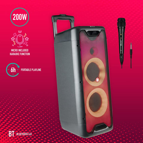 Altavoz Portable con Bluetooth NGS Wild Rave 1/ 200W