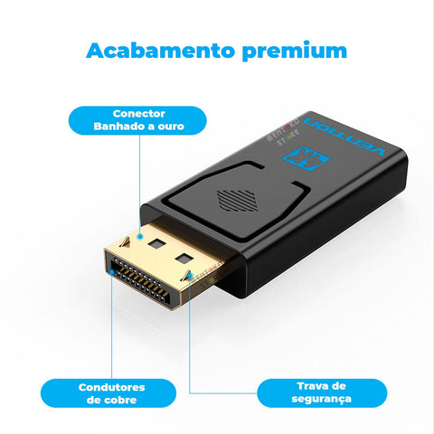 Adaptador Vention HBMB0/ DisplayPort Macho - HDMI Hembra