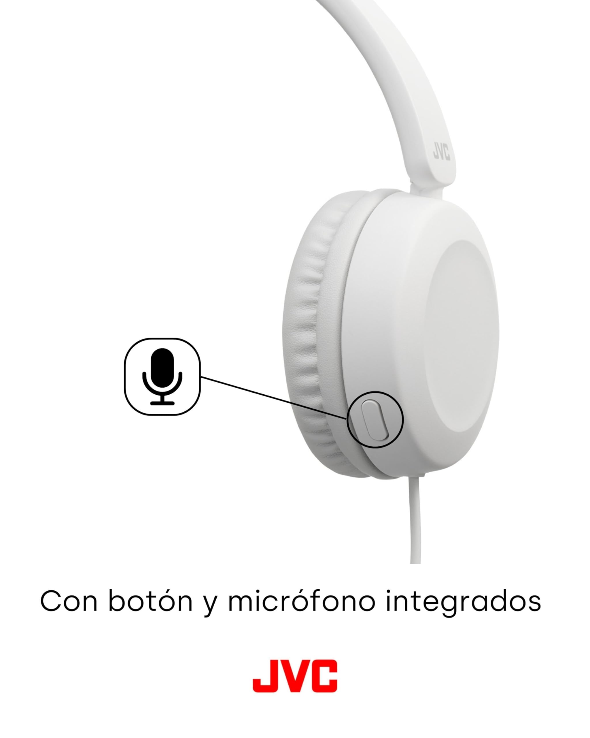 Auriculares JVC HA-S31M/ con Micrófono/ Jack 3.5/ Blancos