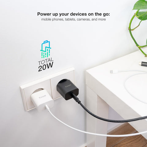 Cargador de Pared TooQ TQWC-PDUSBC20W/ 1xUSB Tipo-C/ 20W