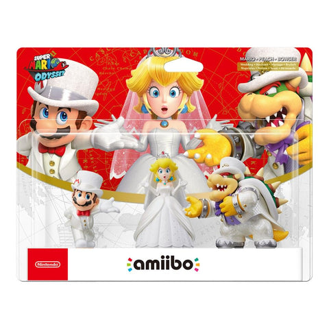 Nintendo - Amiibo Mario, Peach, Bowser (Pack De 3)