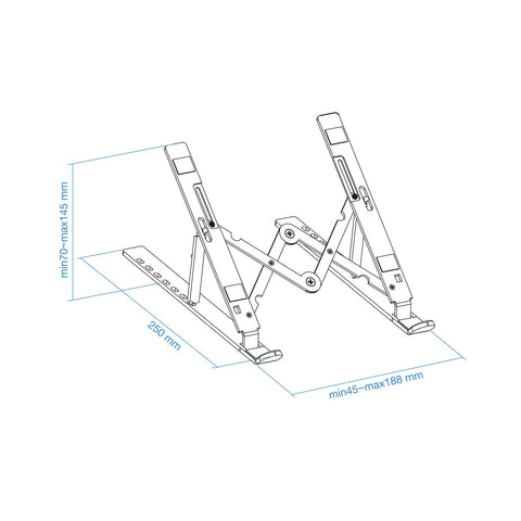 Soporte TooQ TQLRS0033-AL para Portátiles hasta 15'/ Plata