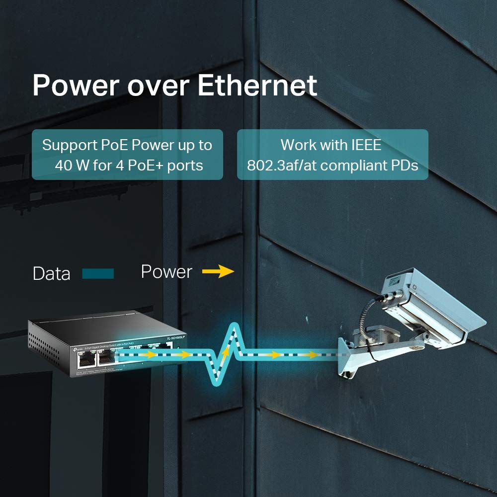 Switch TP-Link TL-SG1005LP 5 Puertos/ RJ-45 10/100/1000/ PoE