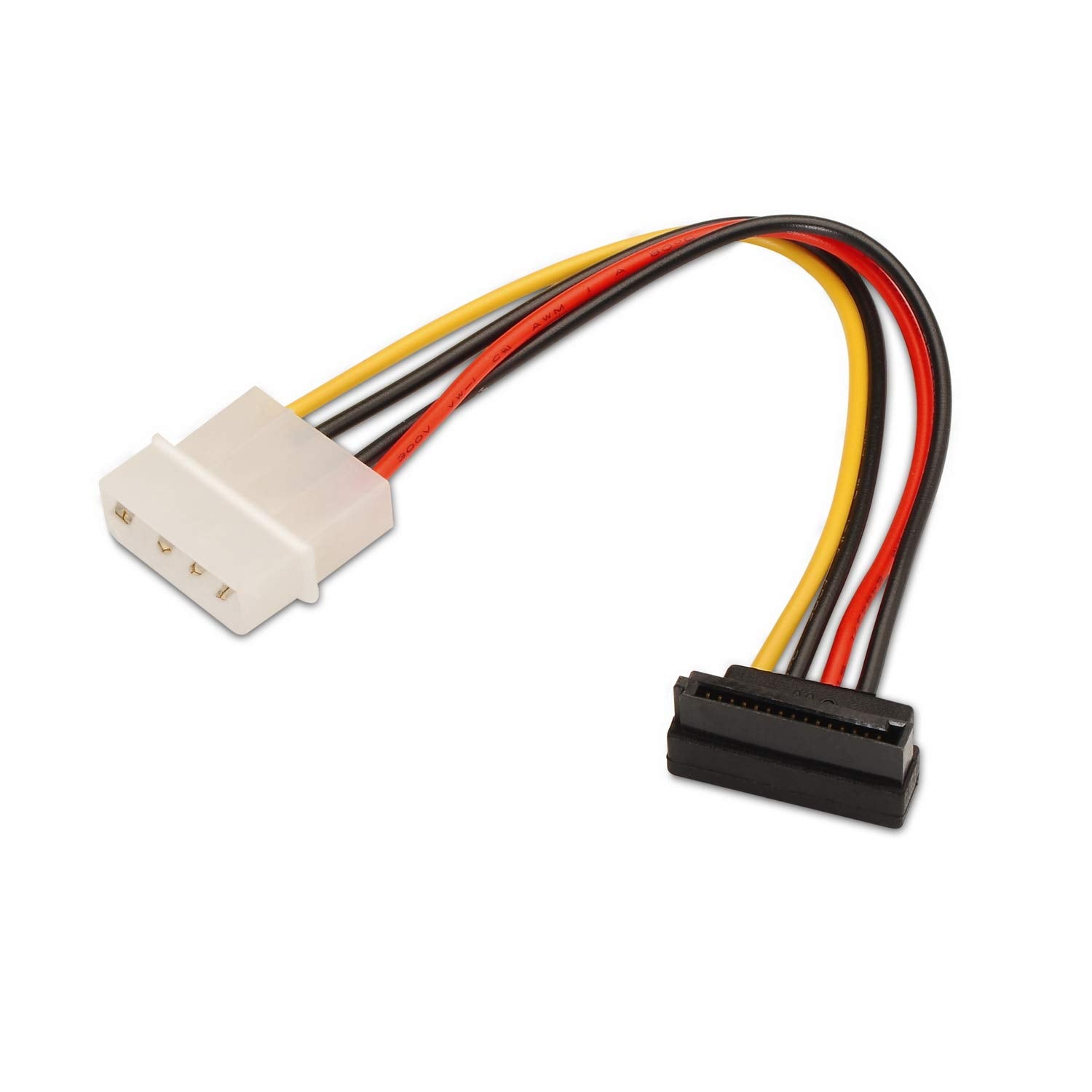 Cable Alimentación SATA Aisens A131-0160/ Molex 4 PIN Macho - SATA Hembra/ Hasta 54W/ 16cm