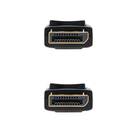 Cable DisplayPort 1.2 4K Nanocable 10.15.2301-L150/ DisplayPort Macho - DisplayPort Macho/ 1.5m/ Negro