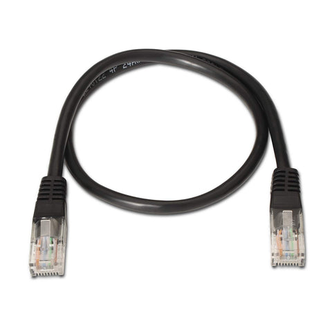 Cable de Red RJ45 UTP Aisens A135-0257 Cat.6/ 50cm/ Negro