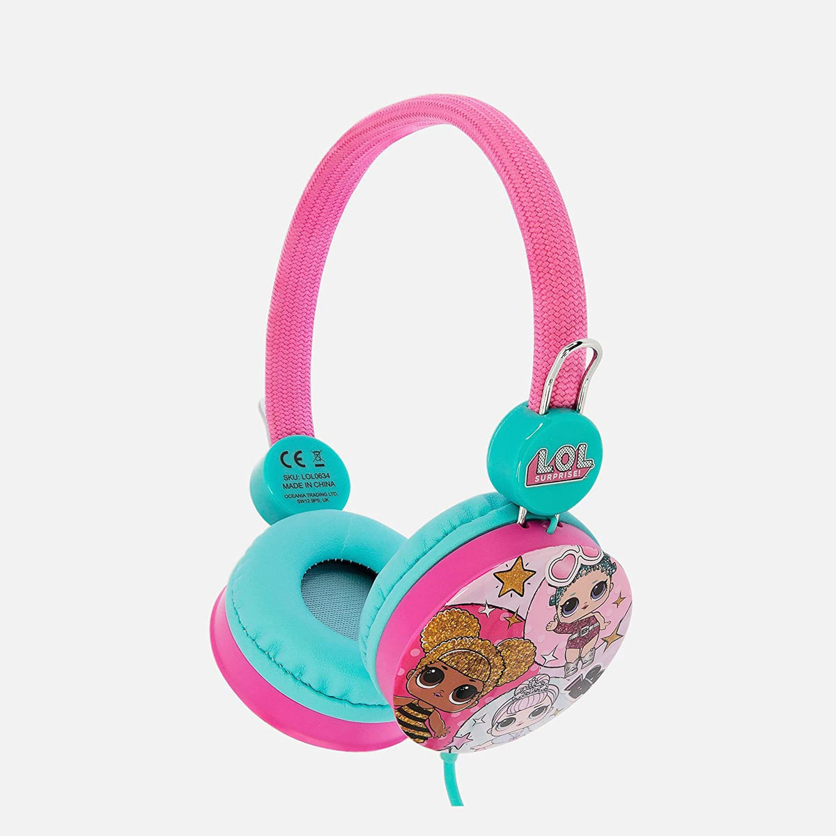 OTL Technologies Auriculares Infantiles LOL Surprise Glitterati con Volumen Limitado para NIÑOS DE 3 A 7 AÑOS