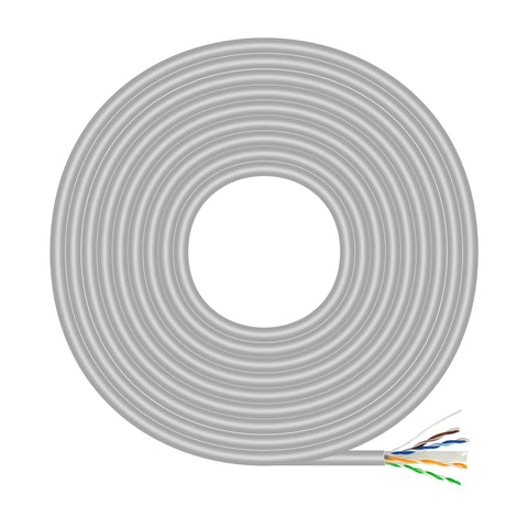 Bobina de Cable RJ45 UTP AWG23 CCA (Aleación) Aisens A135-0660 Cat.6/ 100m/ Gris