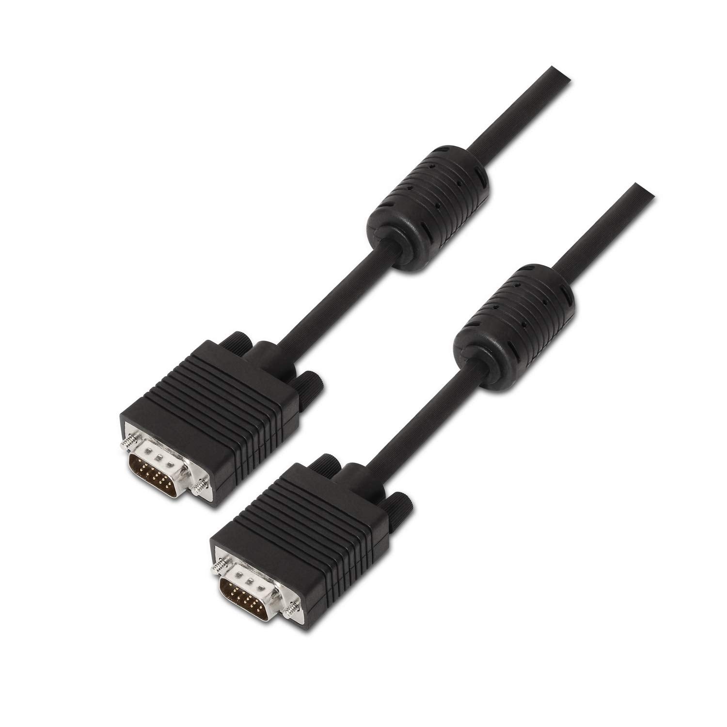 Cable SVGA Aisens A113-0074/ HDB15 Macho - HDB15 Macho/ Hasta 3W/ 10Mbps/ 10m/ Negro