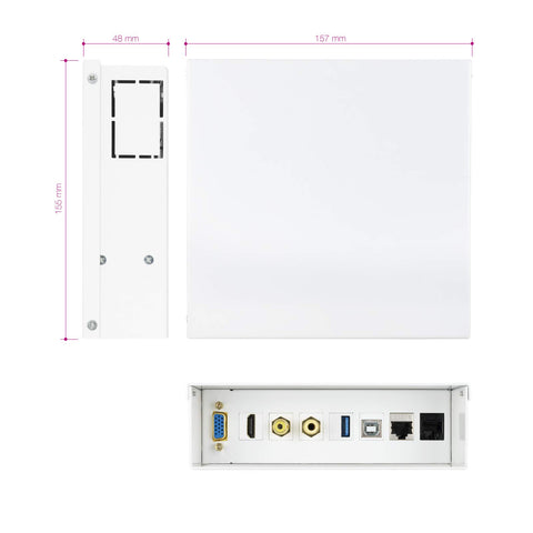 Caja de Conexiones Nanocable 10.35.0003/ VGA - HDMI - Jack 3.5 - RCA - USB 3.0 - USB 2.0 - 2x RJ45