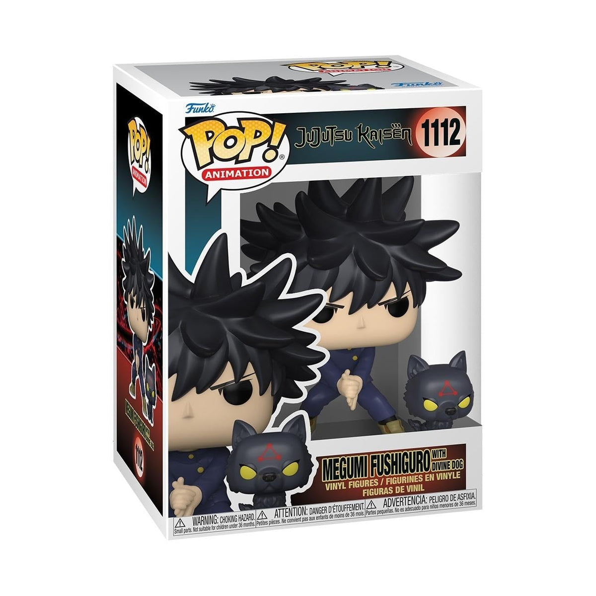 Funko Pop! & Buddy: Jujutsu Kaisen - Megumi Fushiguro with Dogs - Figura de Vinilo Coleccionable - Idea de Regalo- Mercancia Oficial - Juguetes para Niños y Adultos - Anime Fans