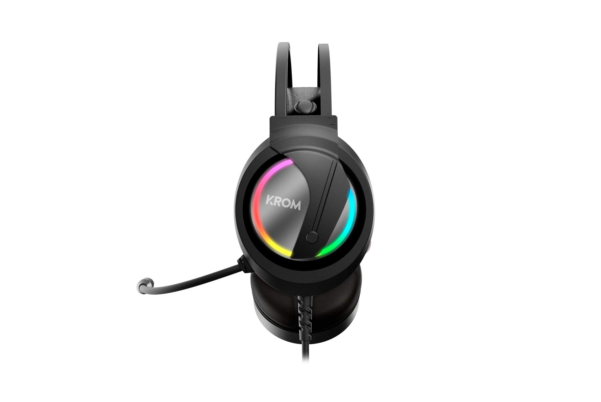 Auriculares Gaming con Micrófono Krom Kappa/ Jack 3.5/ USB 2.0/ Negros