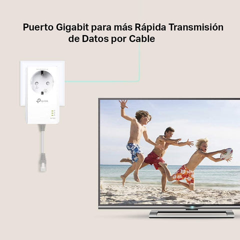 Adaptador Powerline TP-Link TL-PA7017P KIT AV1000 1000Mbps/ Alcance 300m/ Pack de 2