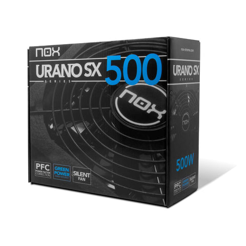 Fuente de Alimentación Nox Urano SX 500/ 500W/ Ventilador 12cm