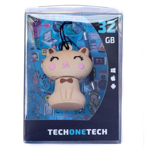 Pendrive 32GB Tech One Tech Gato Minimi USB 2.0