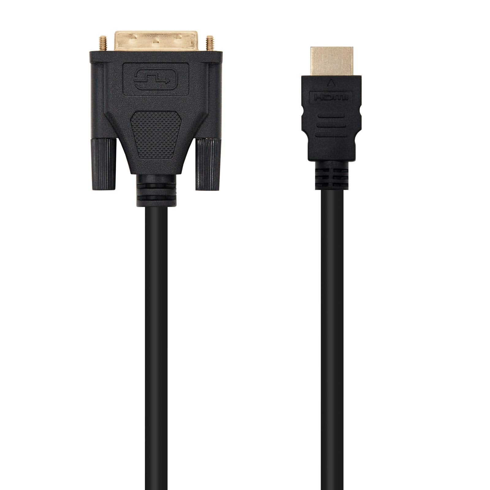 Cable HDMI Nanocable 10.15.0503/ DVI Macho - HDMI Macho/ 3m/ Negro