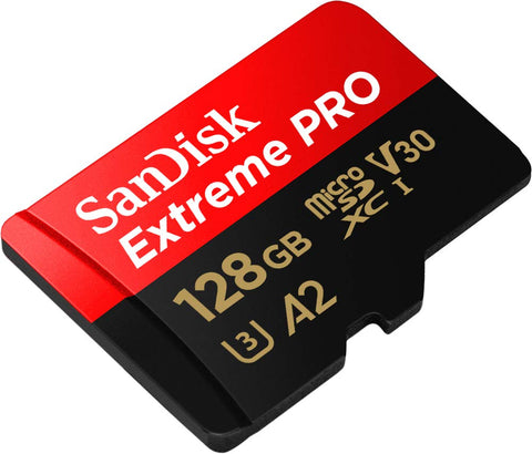 Tarjeta de Memoria SanDisk Extreme Pro 128GB microSD XC UHS-I con Adaptador/ Clase 10/ 200MBs