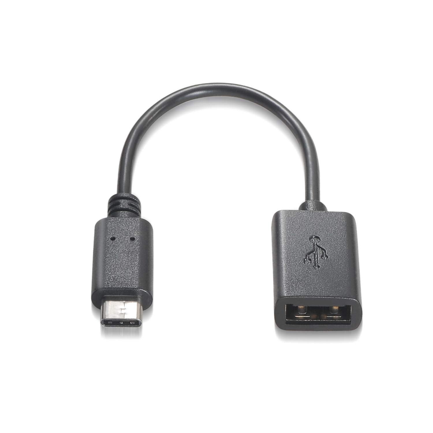 Cable USB 2.0 Aisens A107-0059/ USB Tipo-C Macho - USB Hembra/ Hasta 9W/ 625Mbps/ 15cm/ Negro