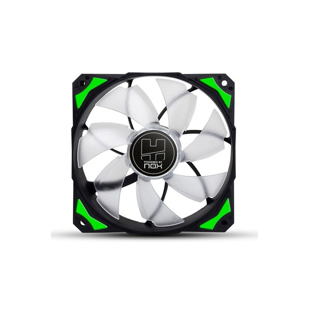 Ventilador Nox H-Fan Green/ 12cm/ Verde