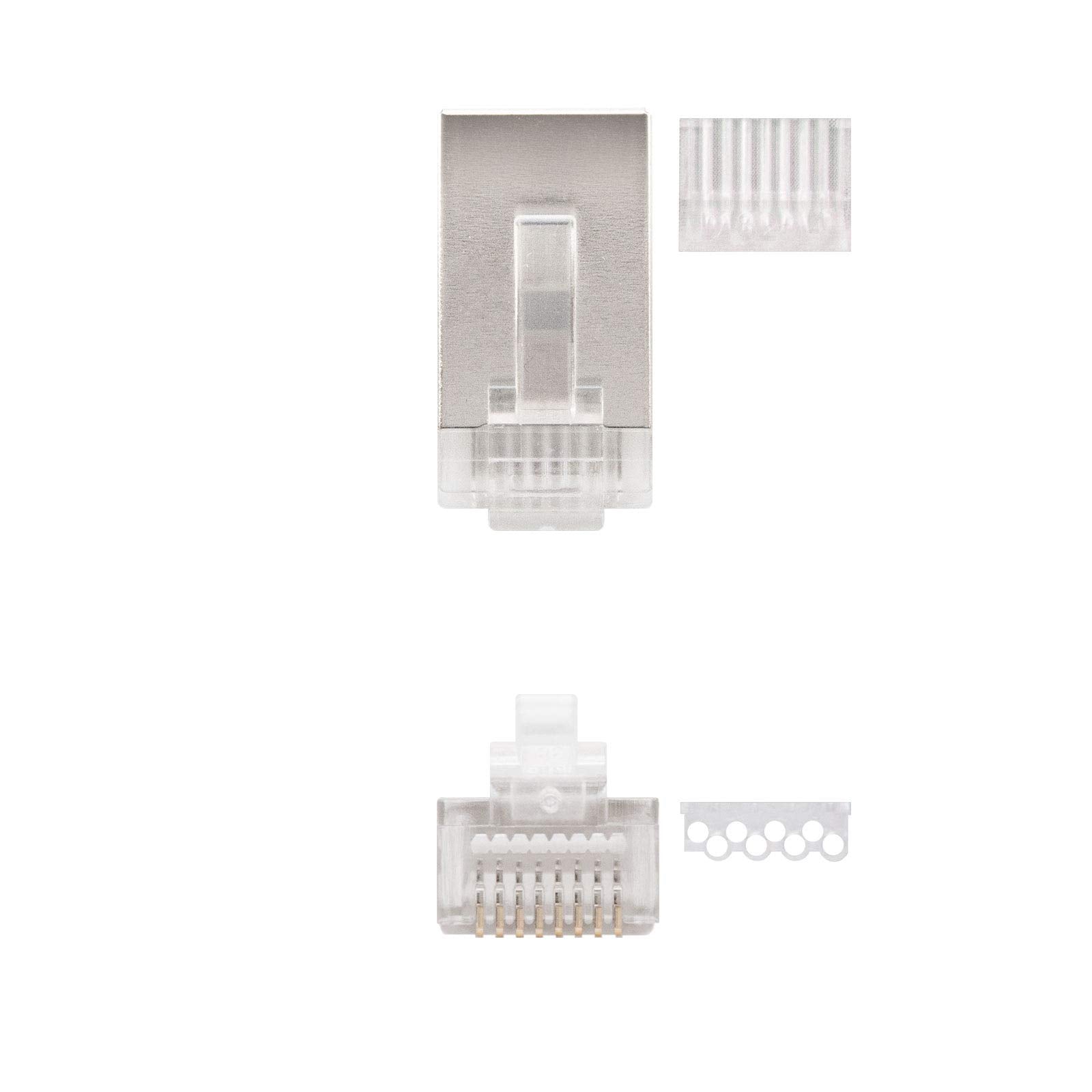 Conector RJ45 Nanocable 10.21.0203/ Cat.6/ 10 uds