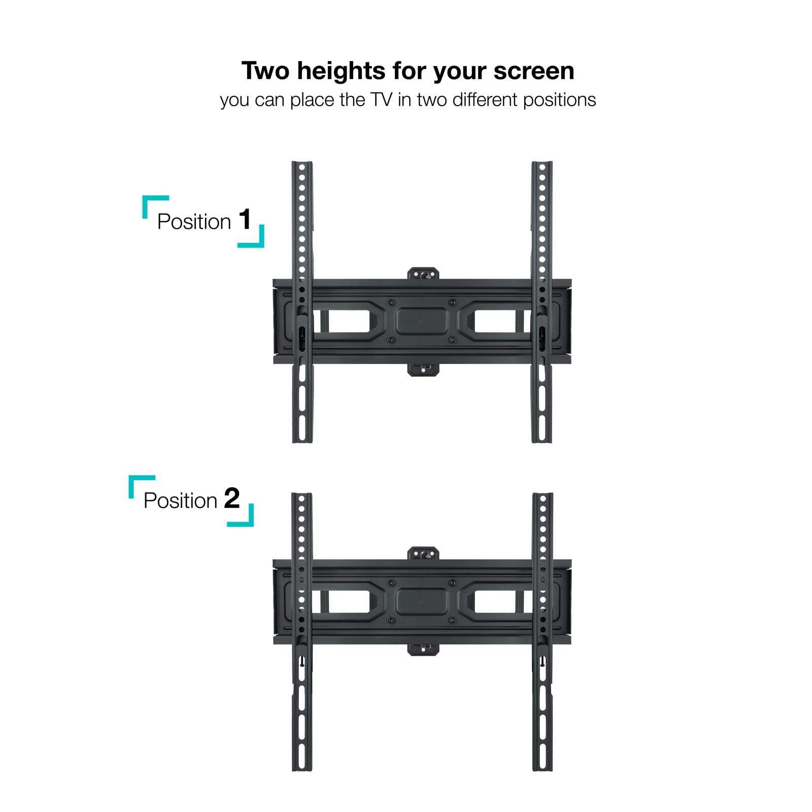 Soporte de Pared Giratorio/ Inclinable/ Nivelable TooQ LP7846TN-B para TV de 32-70'/ hasta 40kg