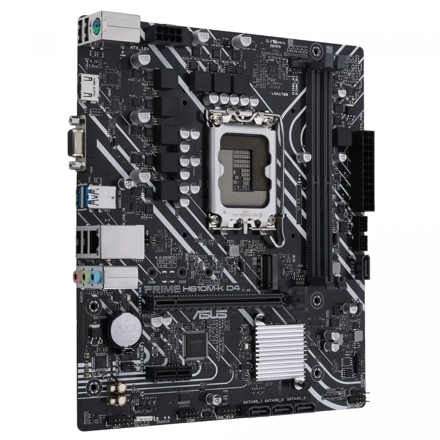 Placa Base Asus Prime H610M-R D4 Socket 1700/ Micro ATX/ Bulk