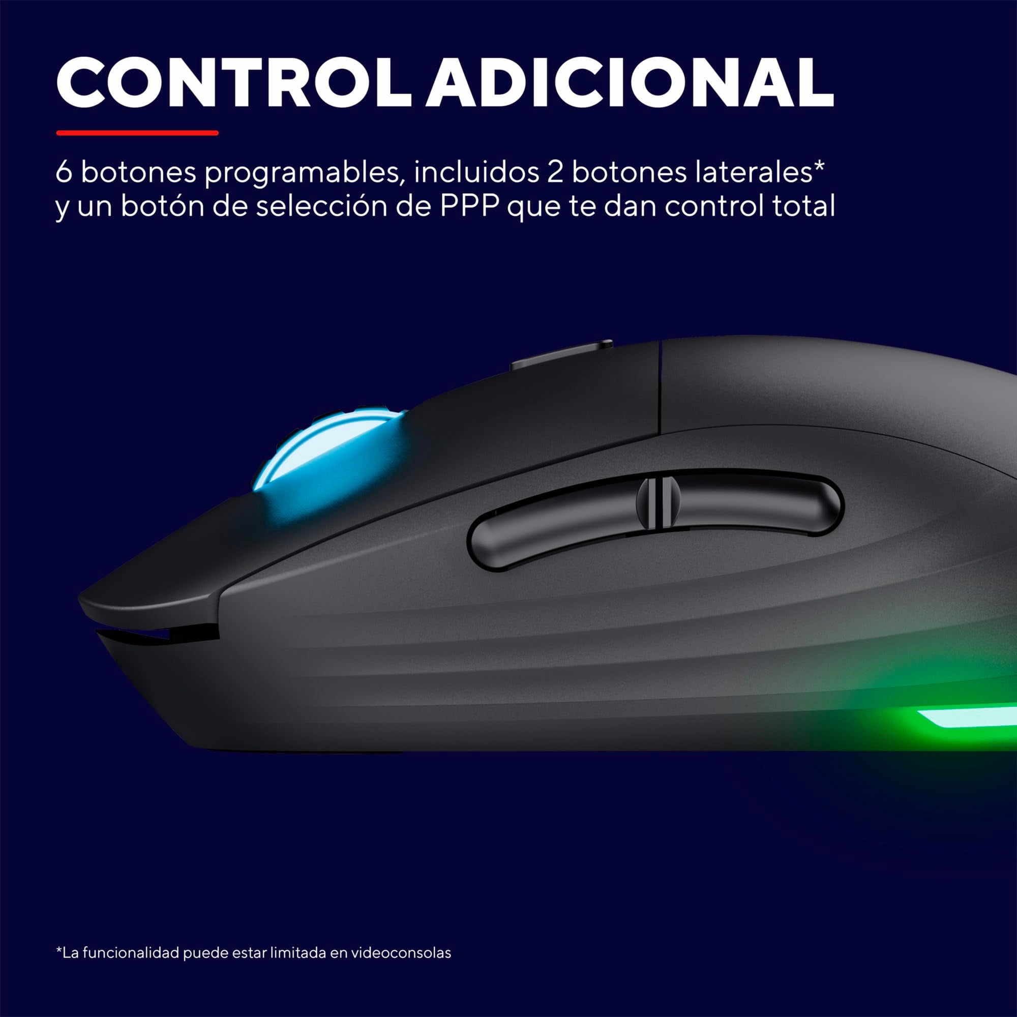 Ratón Gaming Inalámbrico Trust Gaming GXT 927 Redex Plus/ Batería Recargable/ Hasta 25600 DPI