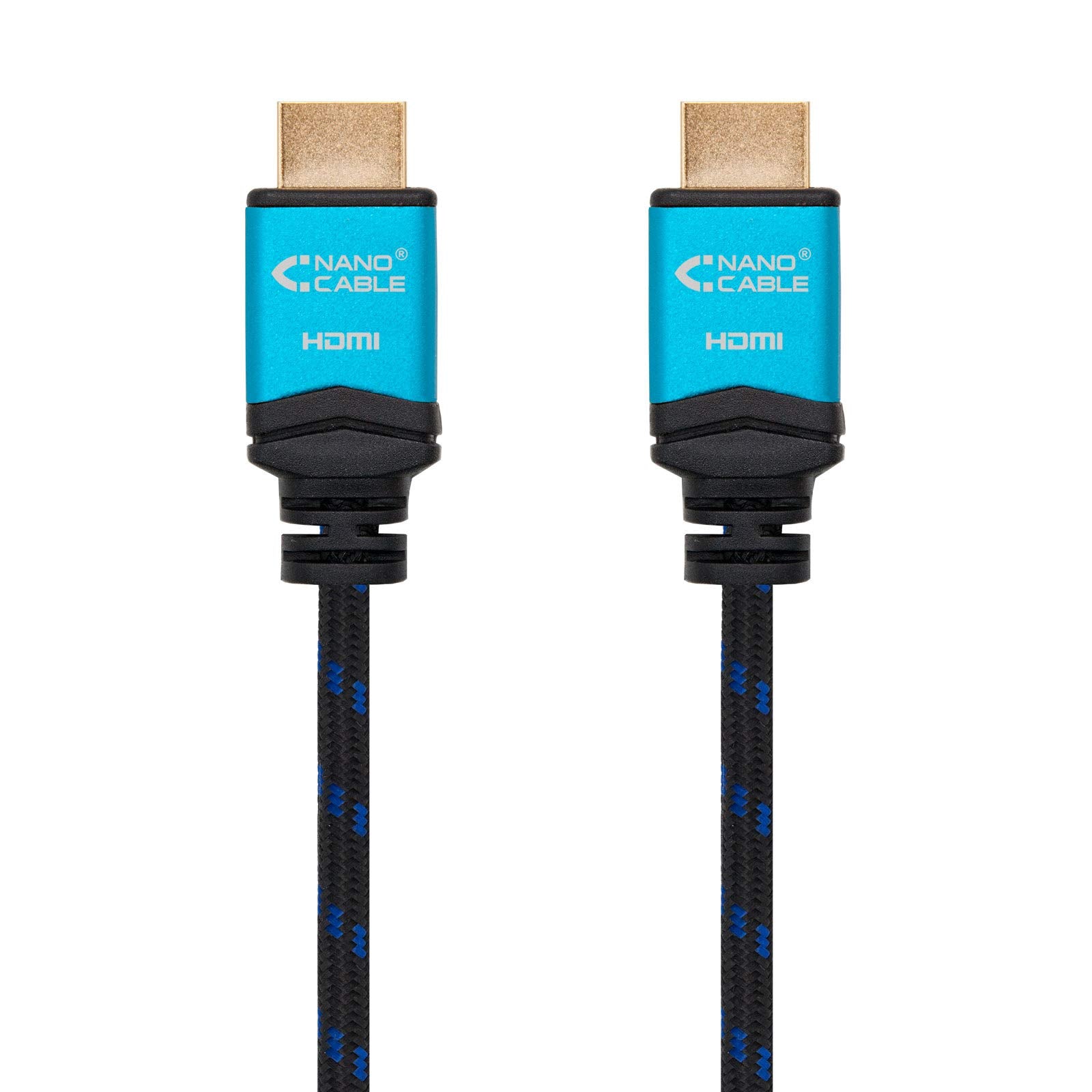 Cable HDMI 2.0 4K Nanocable 10.15.1602/ HDMI Macho - HDMI Macho/ 1.5m/ Negro/ Naranja