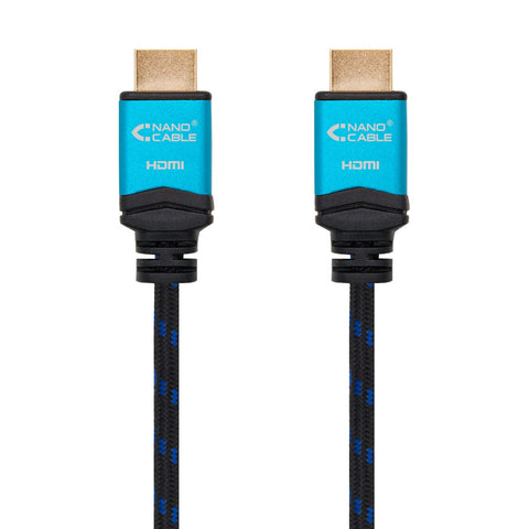 Cable HDMI 2.0 4K Nanocable 10.15.1602/ HDMI Macho - HDMI Macho/ 1.5m/ Negro/ Naranja