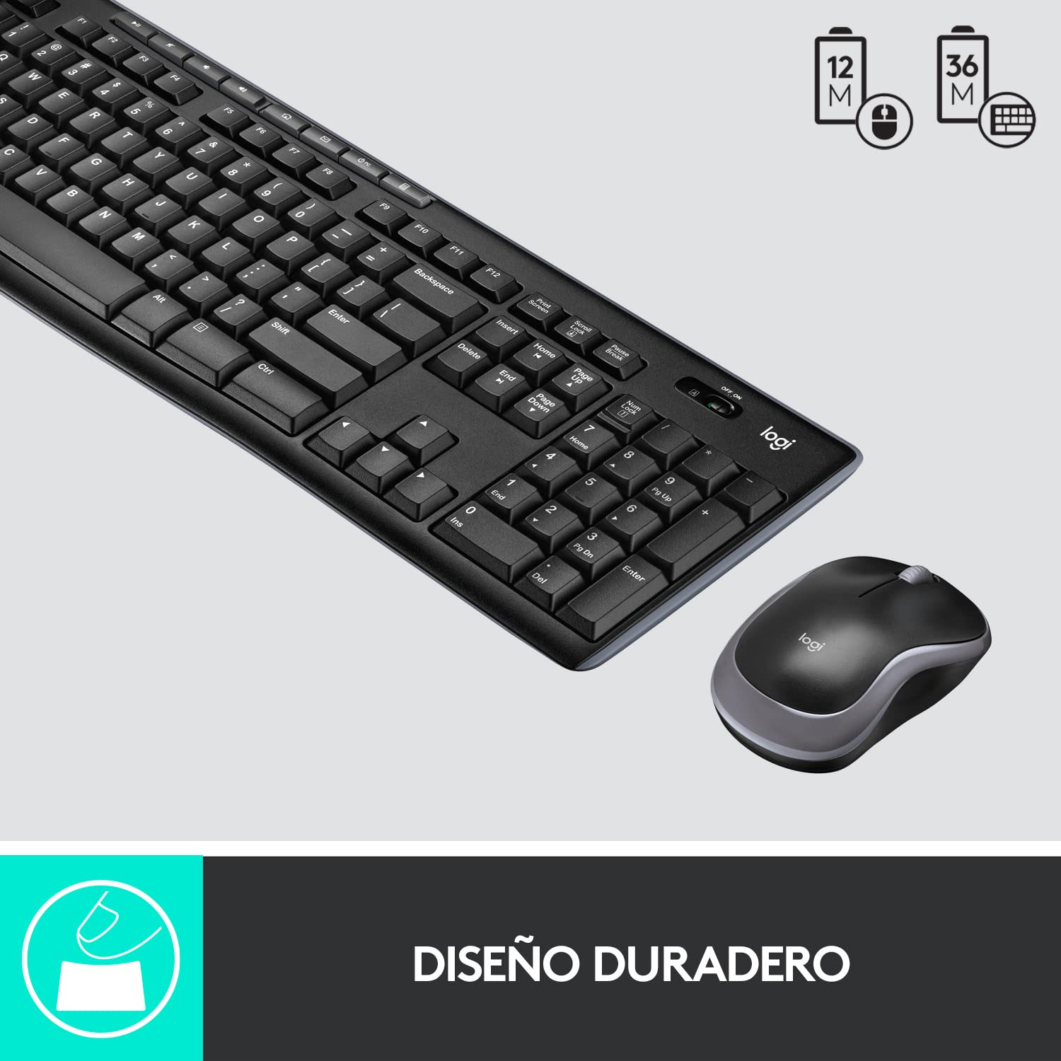 Teclado y Ratón Inalámbricos Logitech Wireless Combo MK270