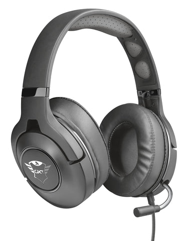 Trust GXT 420 Rath Auriculares Gaming con micrófono retráctil y un Sonido Potente, multiplataforma, Negros