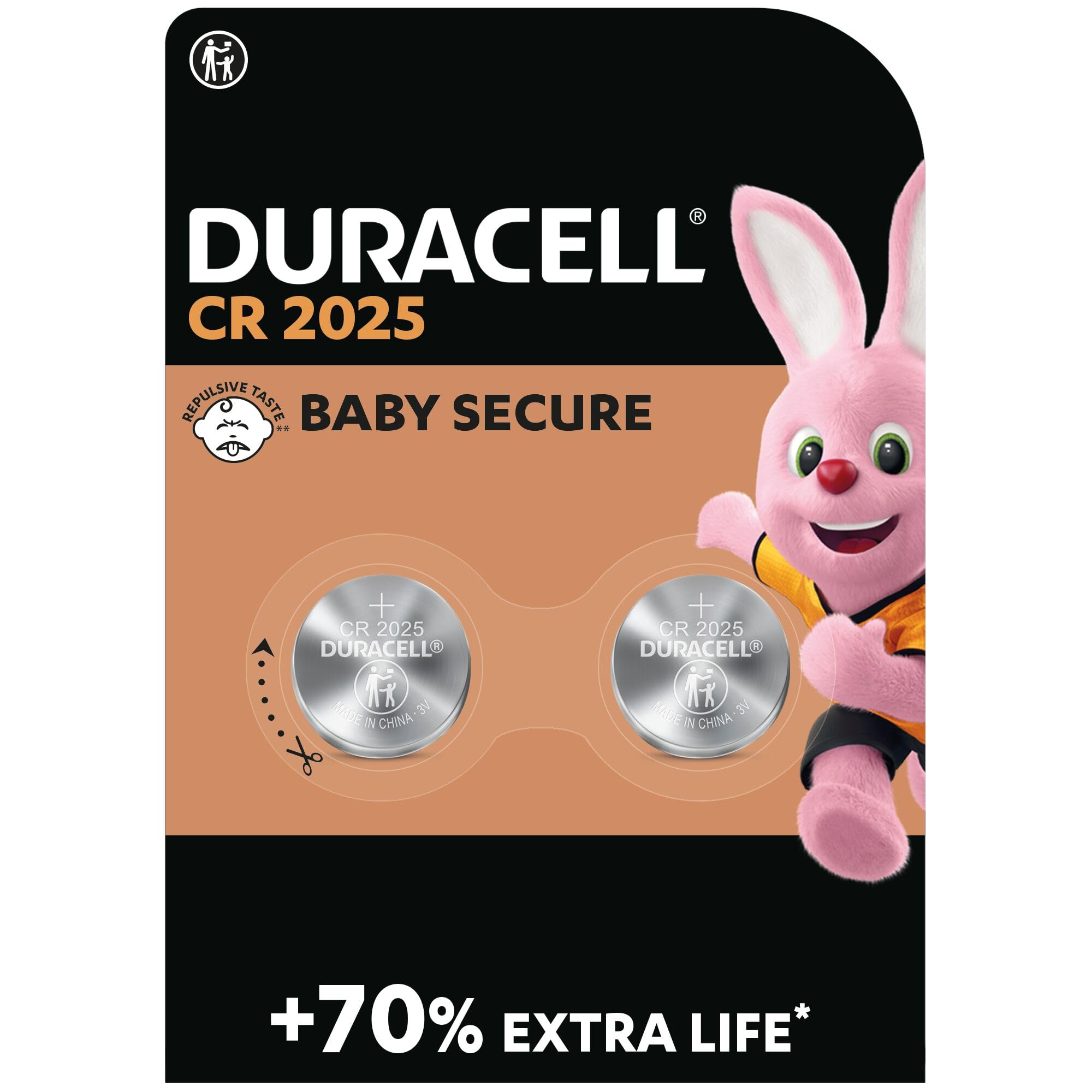 Pack de 2 Pilas de Botón Duracell DL2025B2/ 3V