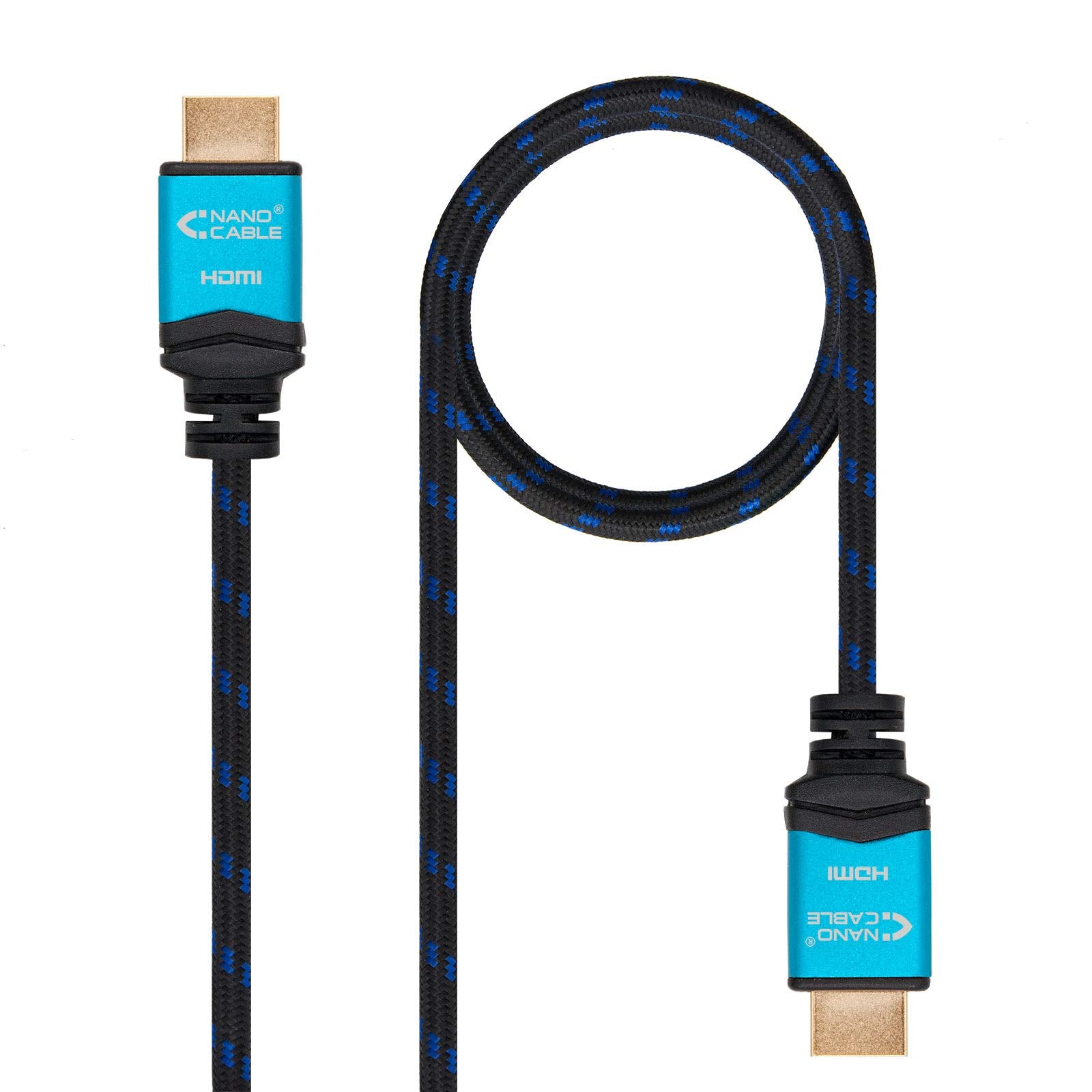 Cable HDMI 2.0 4K Nanocable 10.15.1602/ HDMI Macho - HDMI Macho/ 1.5m/ Negro/ Naranja