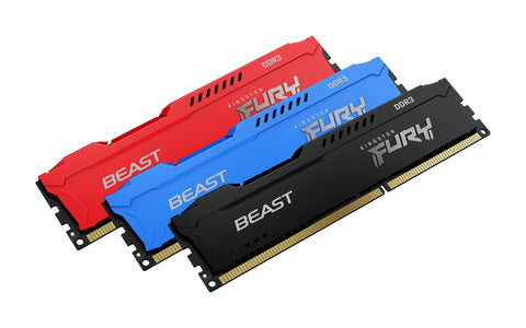 Memoria RAM Kingston FURY Beast 8GB/ DDR3/ 1600MHz/ 1.5V/ CL10/ DIMM