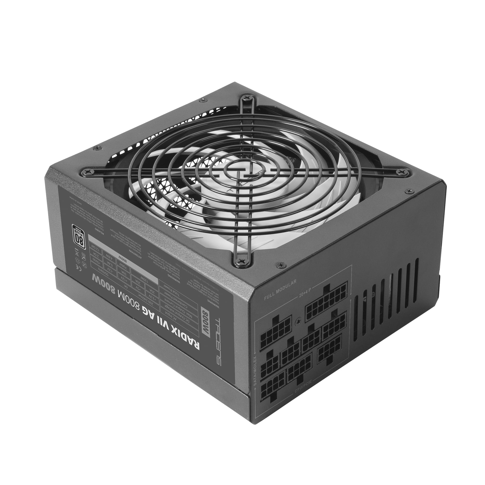 Fuente de Alimentación Tacens Radix VII AG 800M/ 800W/ Ventilador 14cm/ 80 Plus Silver