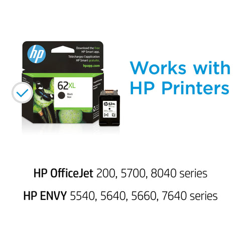 Cartucho de Tinta Original HP nº62 XL Alta Capacidad/ Negro