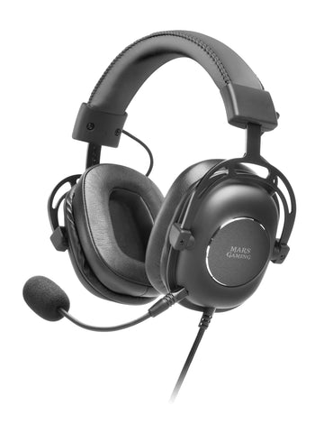 Auriculares Gaming con Micrófono Mars Gaming MH6/ Jack 3.5/ USB 2.0/ Negros